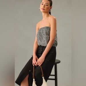 NWT Strapless Smocked Bubble Top By Anthropologie